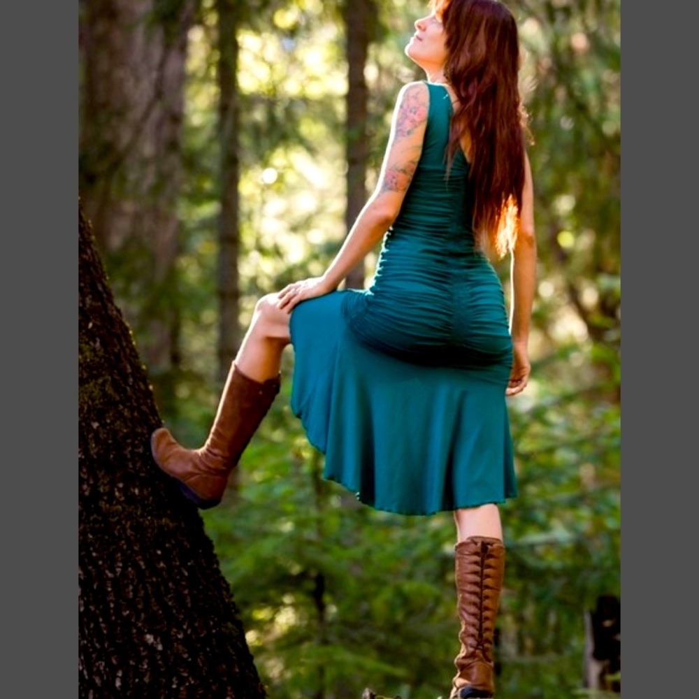 Leom Designs Hati Hati Dress — Jade Color —small